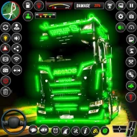 Euro Truck 22 Wheeler Truck 3D